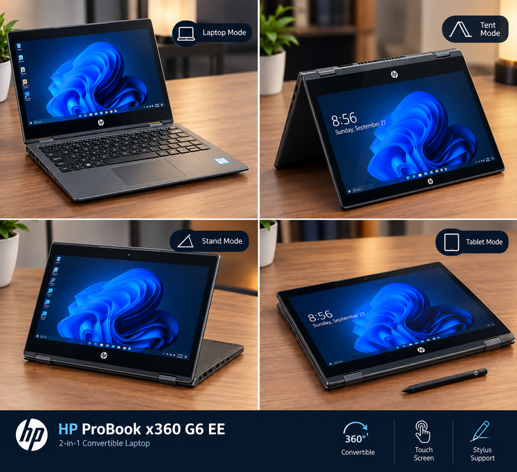 لپ تاپ HP ProBook X360 11 G6 EE نسل 10